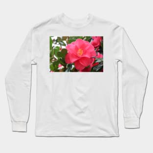 Pink Camellia Long Sleeve T-Shirt